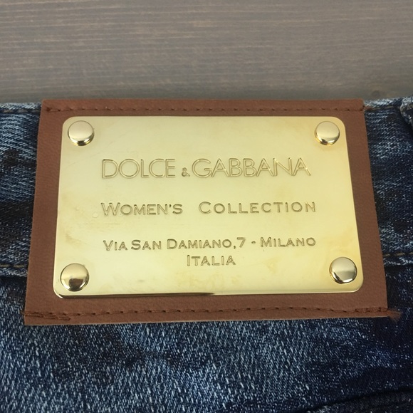 [Sold]⬇️NWOT Dolce & Gabbana Painted Bootcut Jeans - Picture 6 of 8